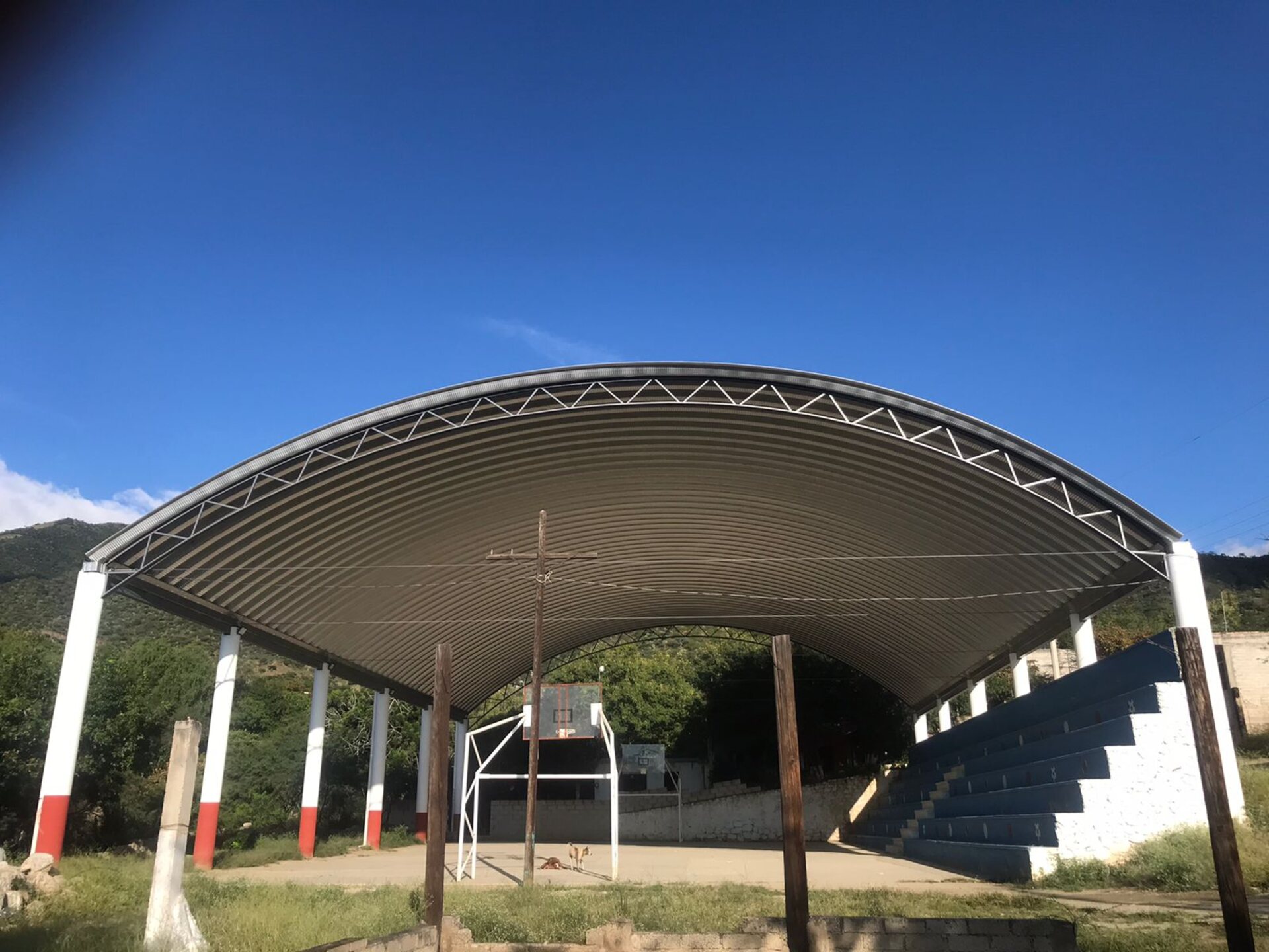 Arcotecho construido por Arcotechos Tehuacán